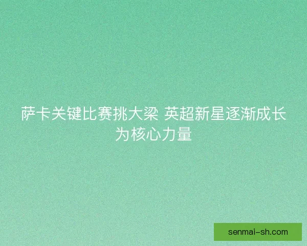 萨卡关键比赛挑大梁 英超新星逐渐成长为核心力量